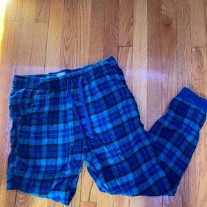 Old Navy Blue Plaid Joggers